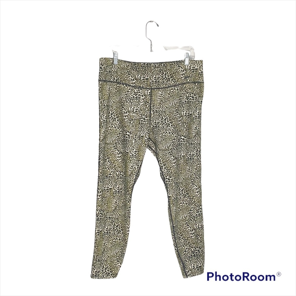 Nike Women's One Leopard Print Mid-Rise 7/8 Tight Size XXL